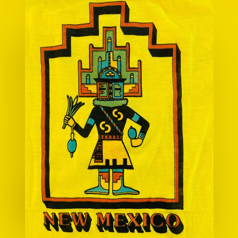 New Mexico warrior kids T-shirt, vintage 70’s, new, size medium & large
